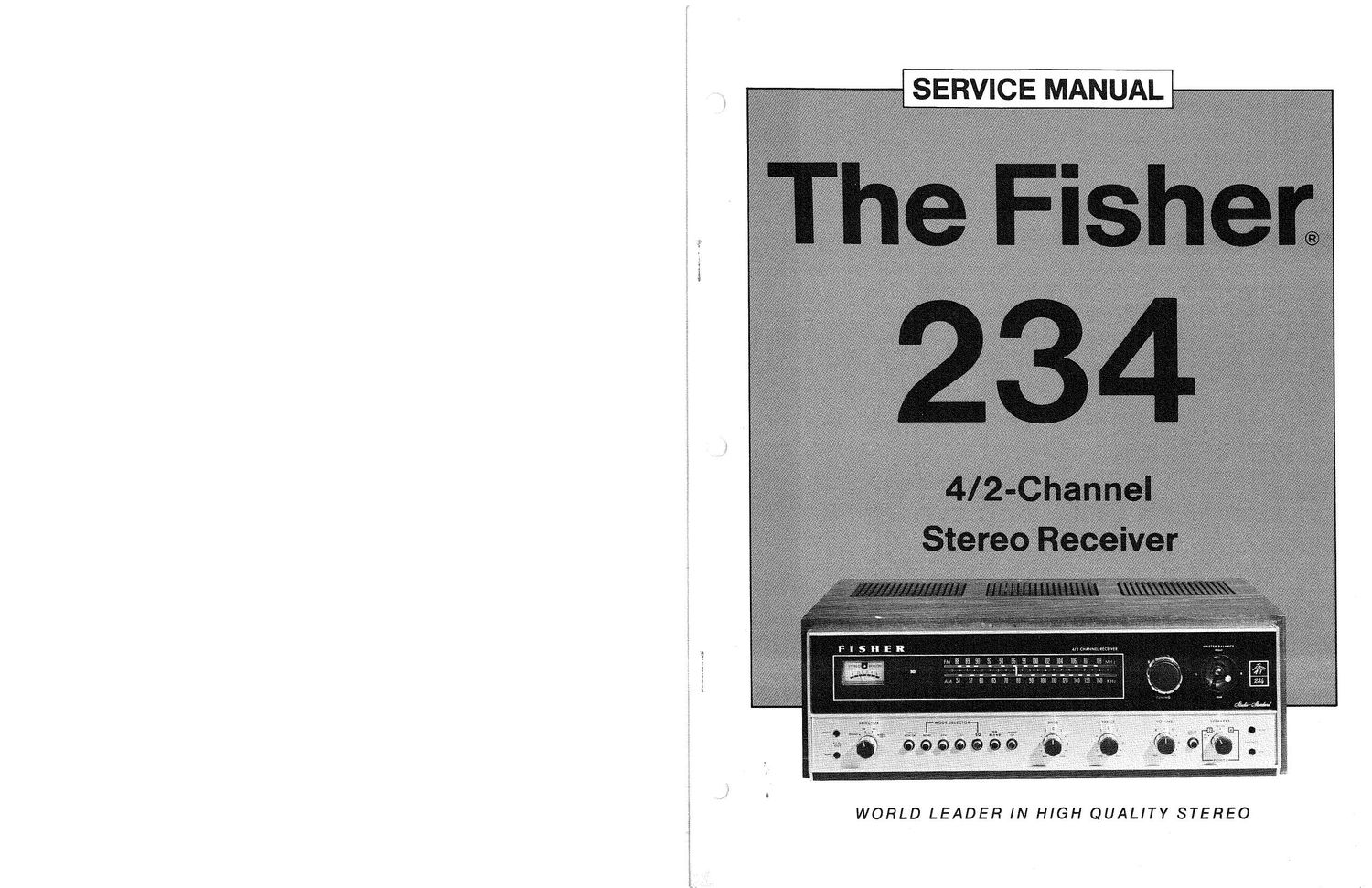 Fisher 234 Service Manual