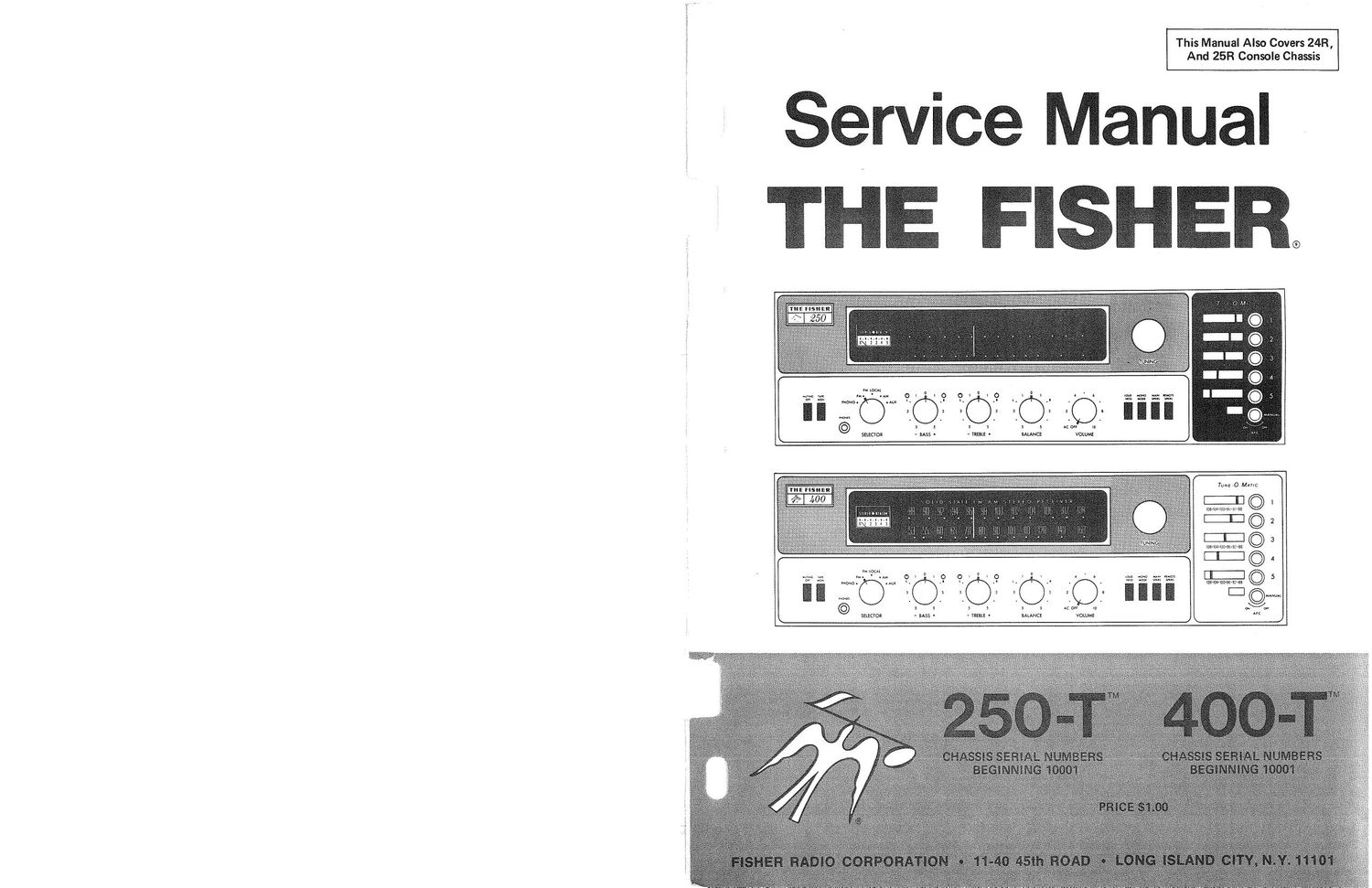 Fisher 250 T Service Manual