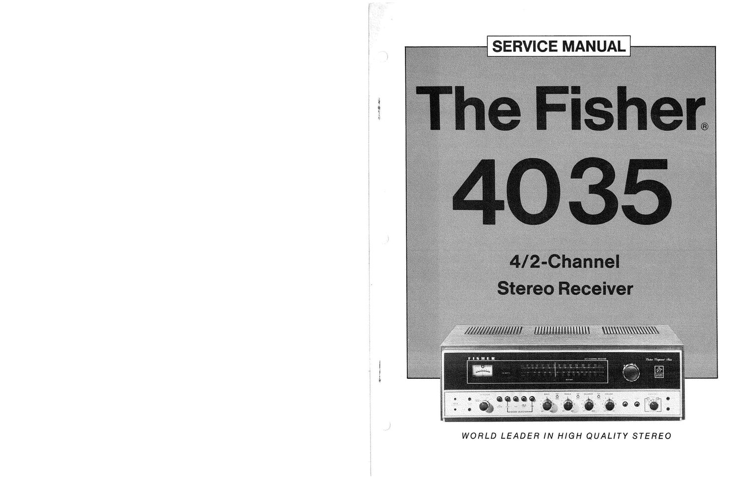 Fisher 4035 Service Manual