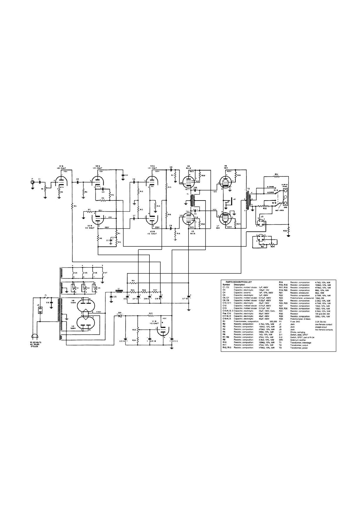 Fisher 50 A Schematic