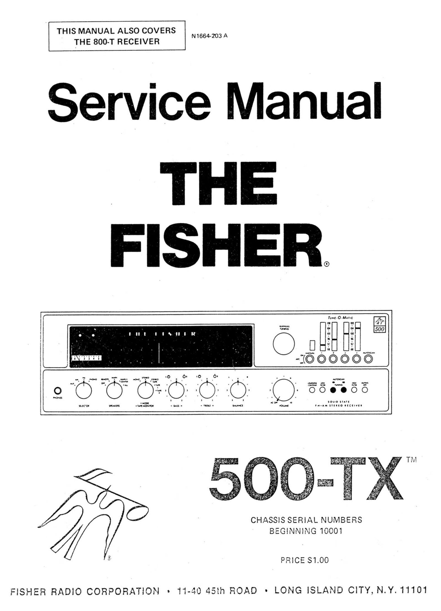 Fisher 500 TX Service Manual