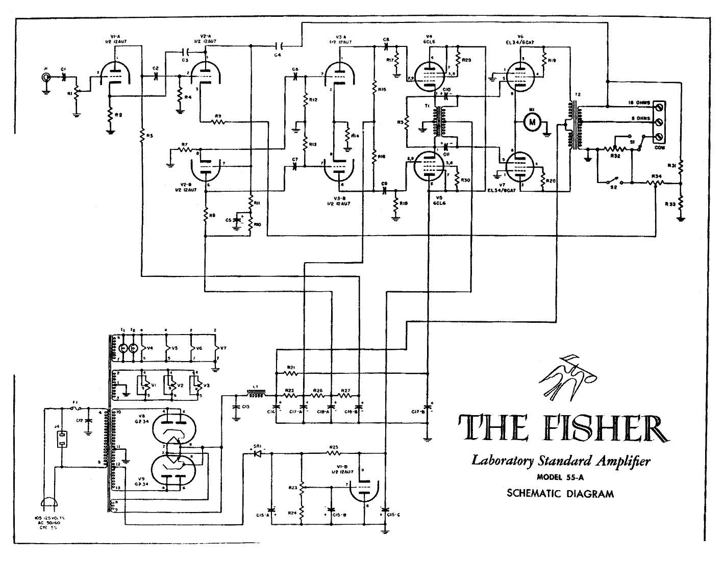 Fisher 55 A Schematic