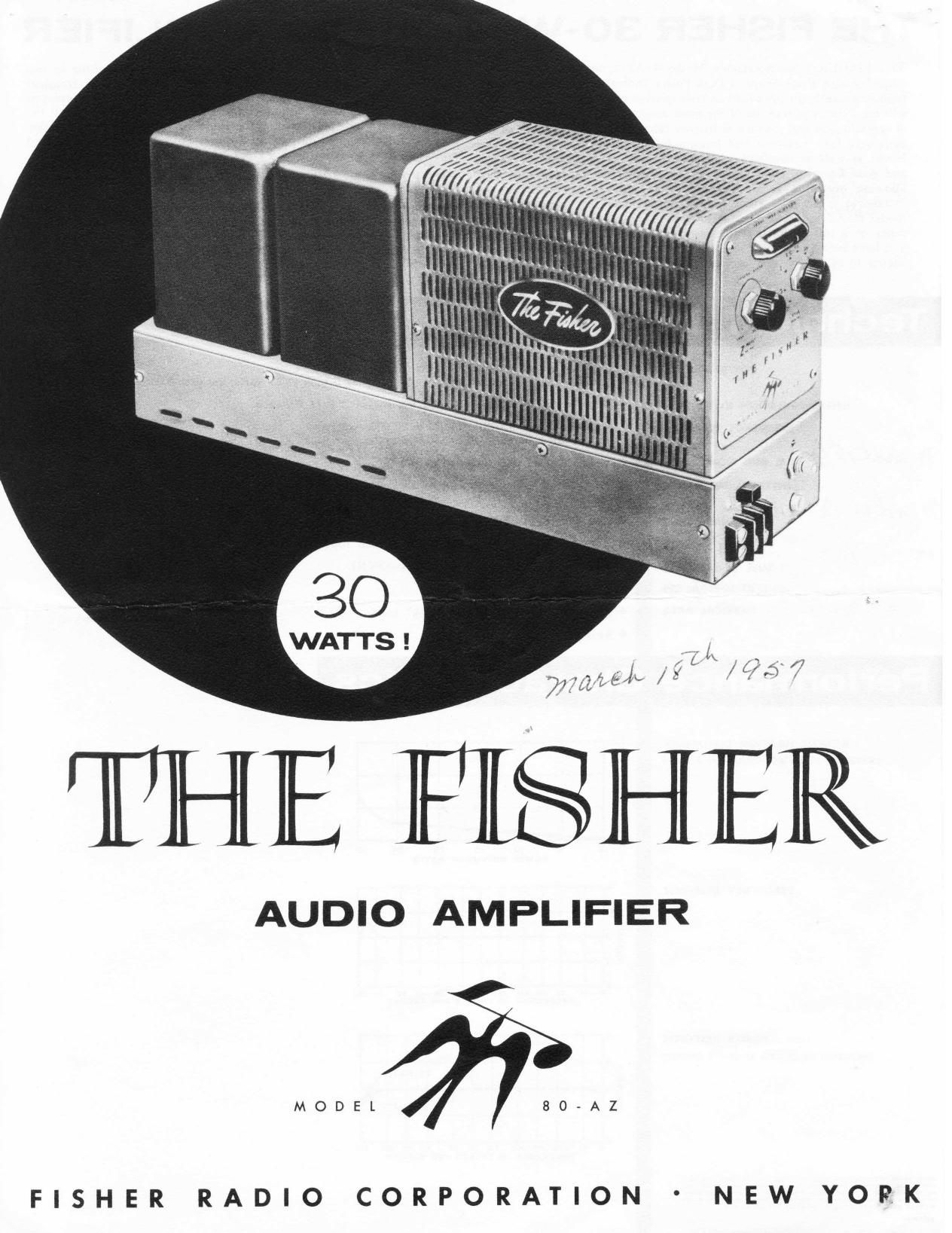 Fisher 80 AZ Brochure