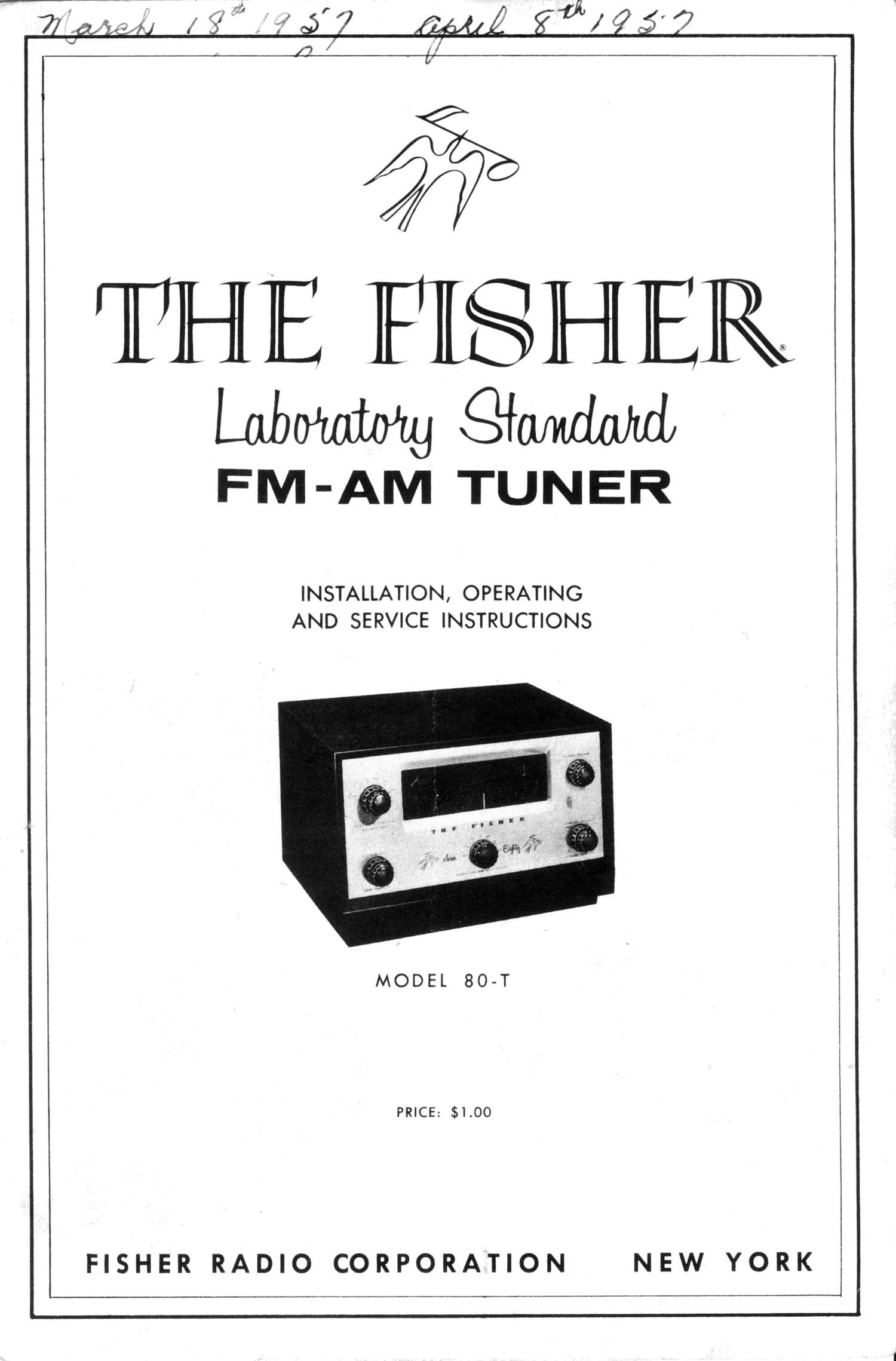 Fisher 80 T Service Manual