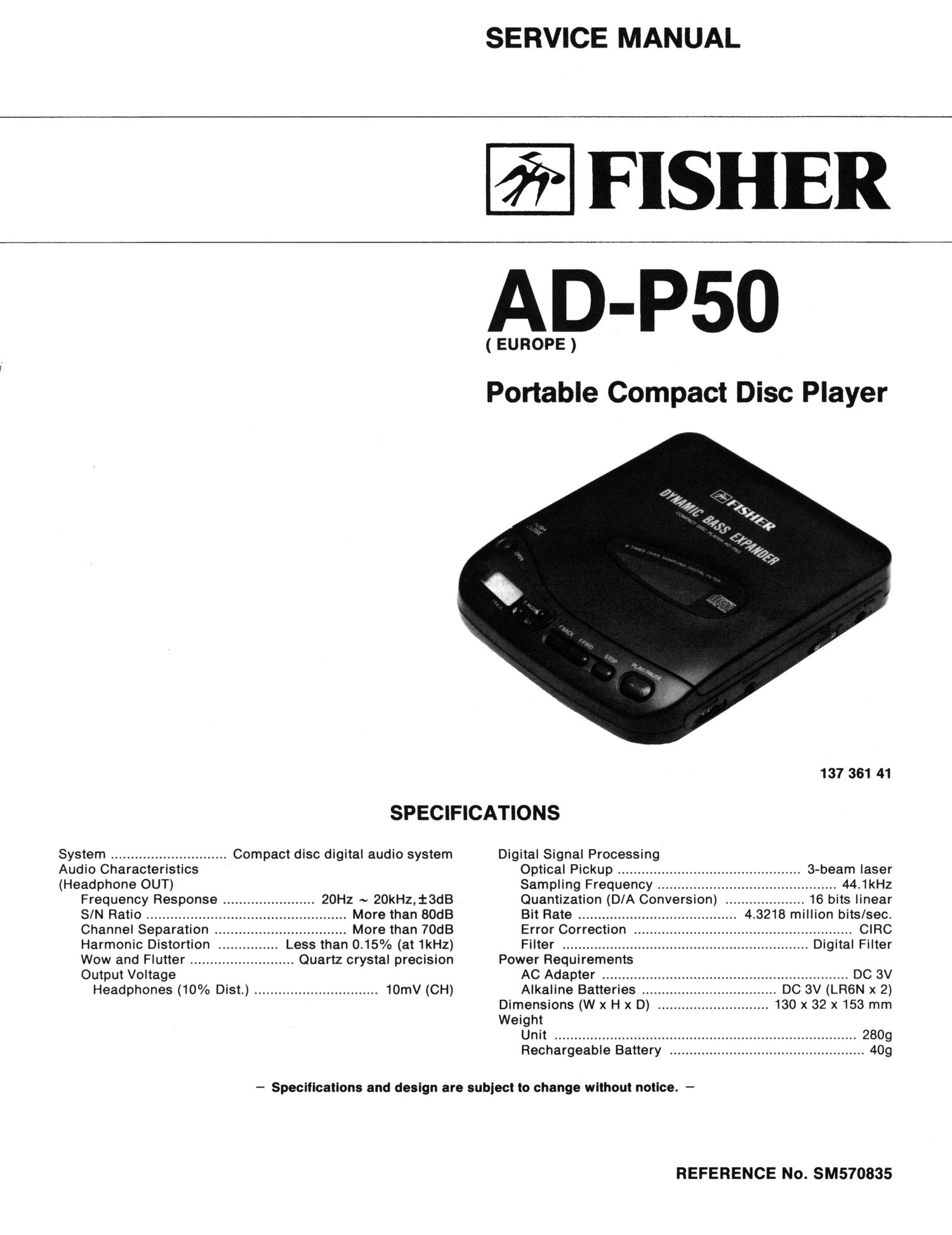 Fisher ADP 50 Schematic