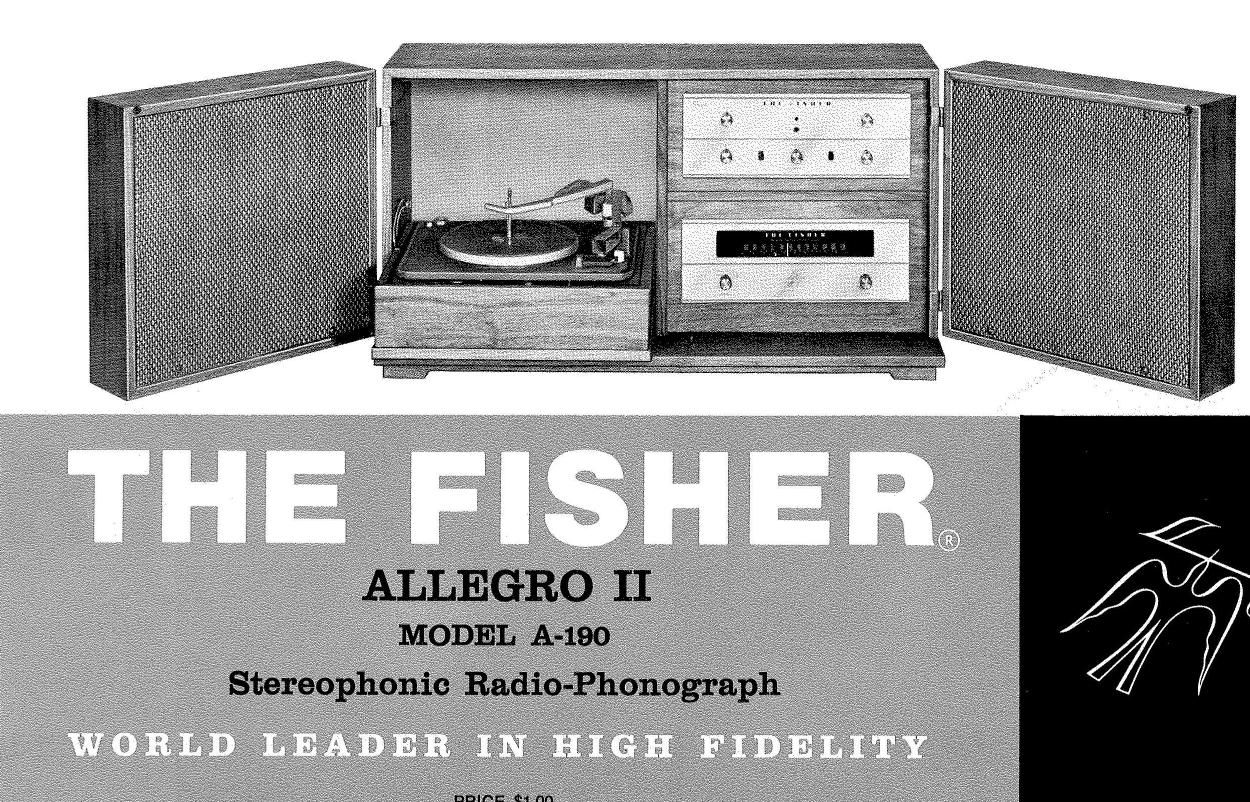 Fisher ALLEGRO A 190 Owners Manual