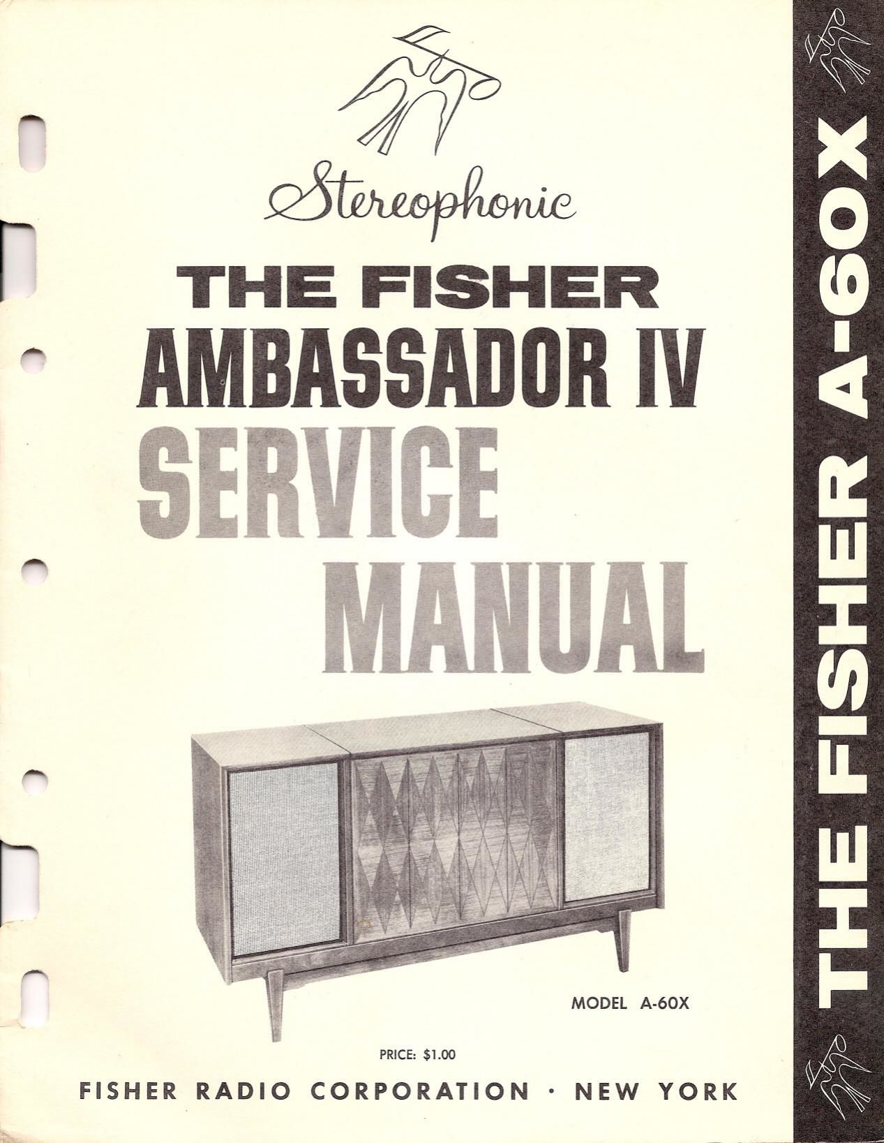 Fisher AMBASSADOR 4 A 60 X Service Manual