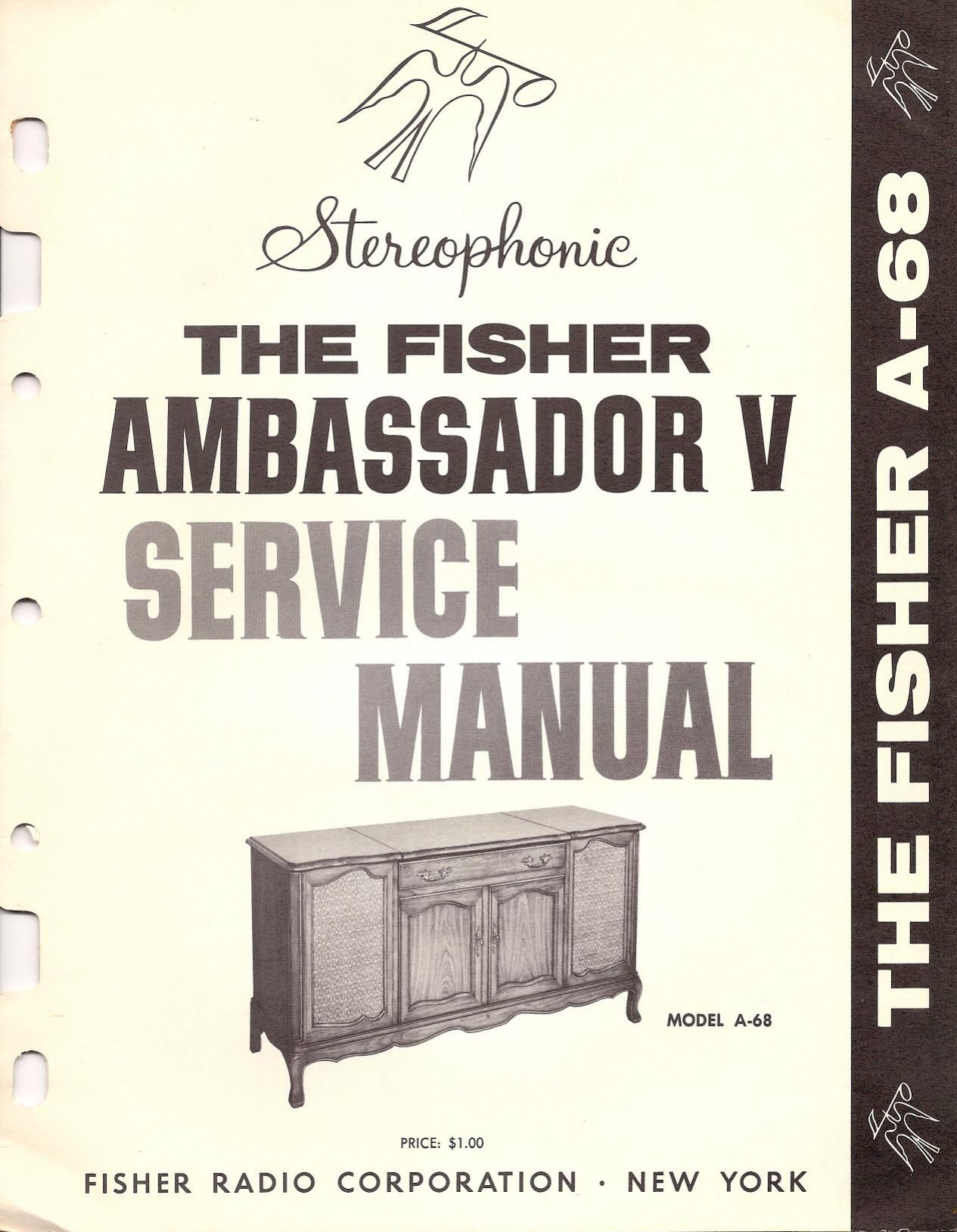 Fisher AMBASSADOR 5 A 68 Service Manual
