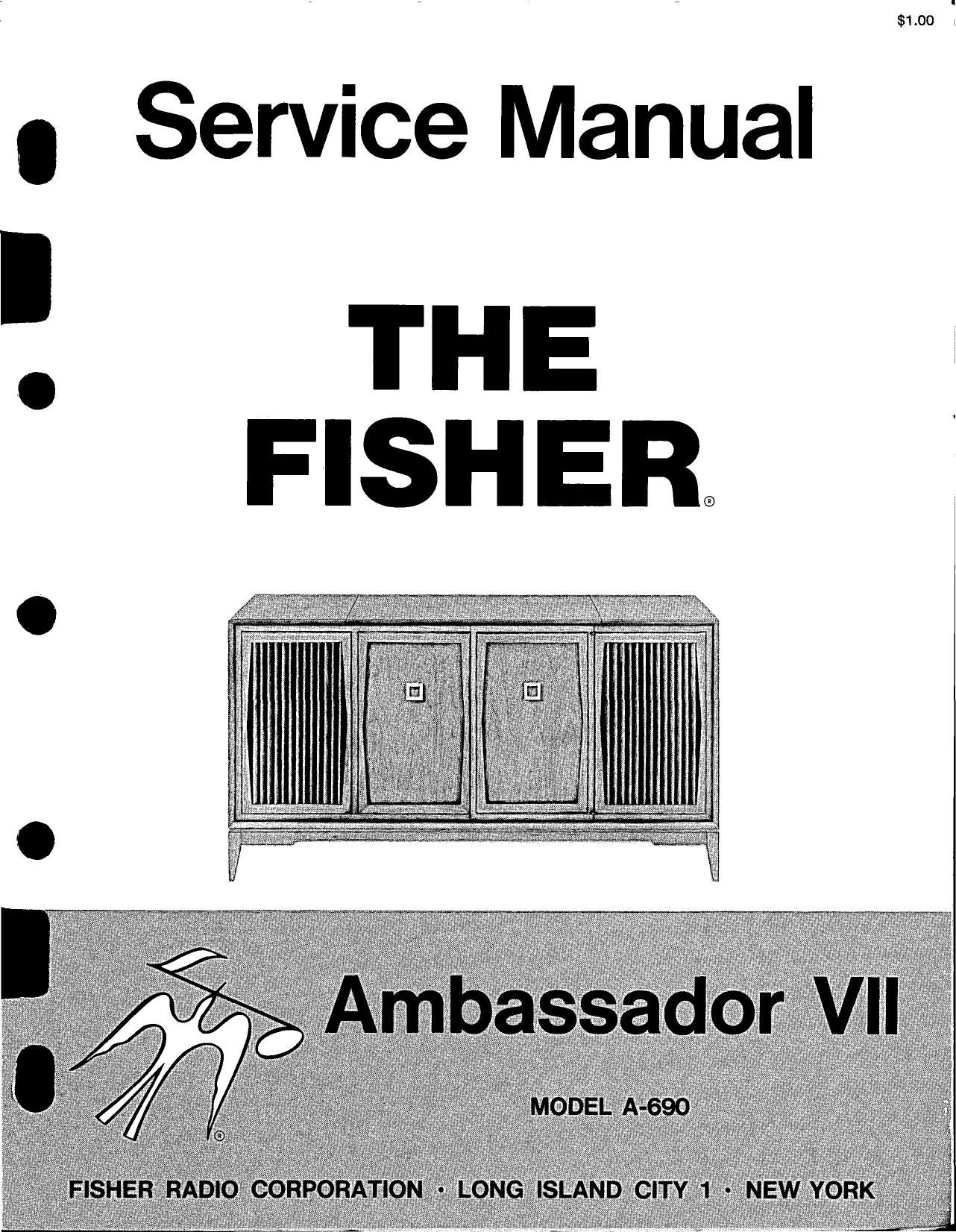 Fisher AMBASSADOR 7 A 690 Service Manual