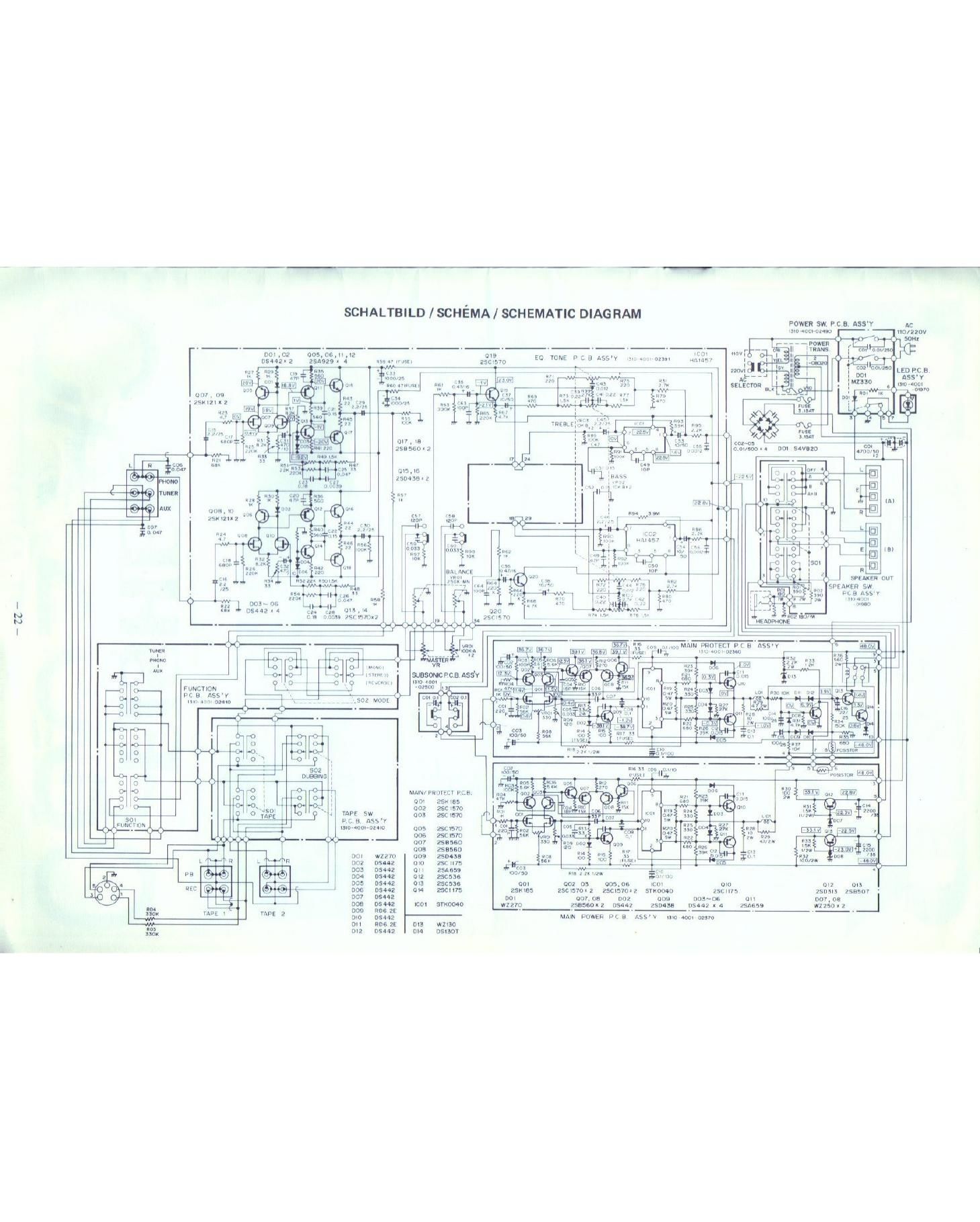 Fisher CA 2030 Schematic