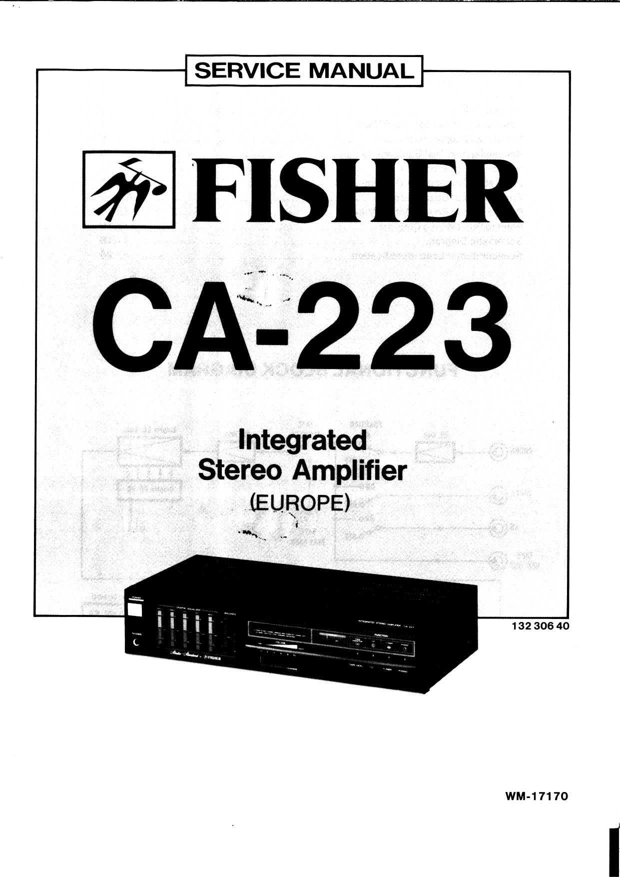 Fisher CA 223 Service Manual