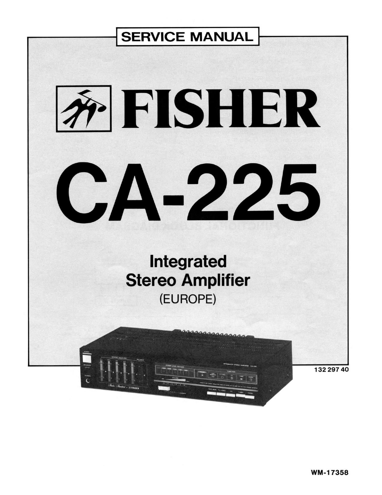 Fisher CA 225 Service Manual