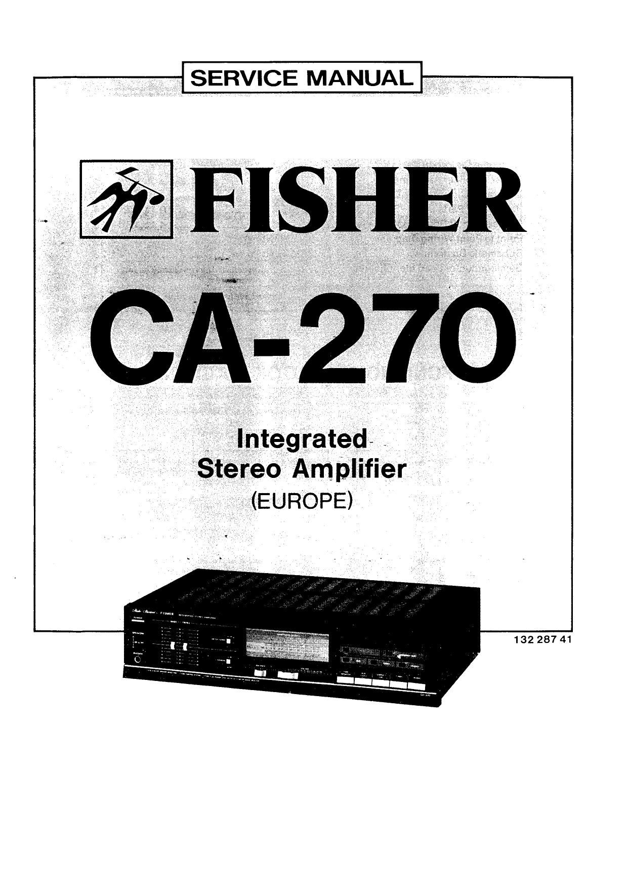 Fisher CA 270 Service Manual