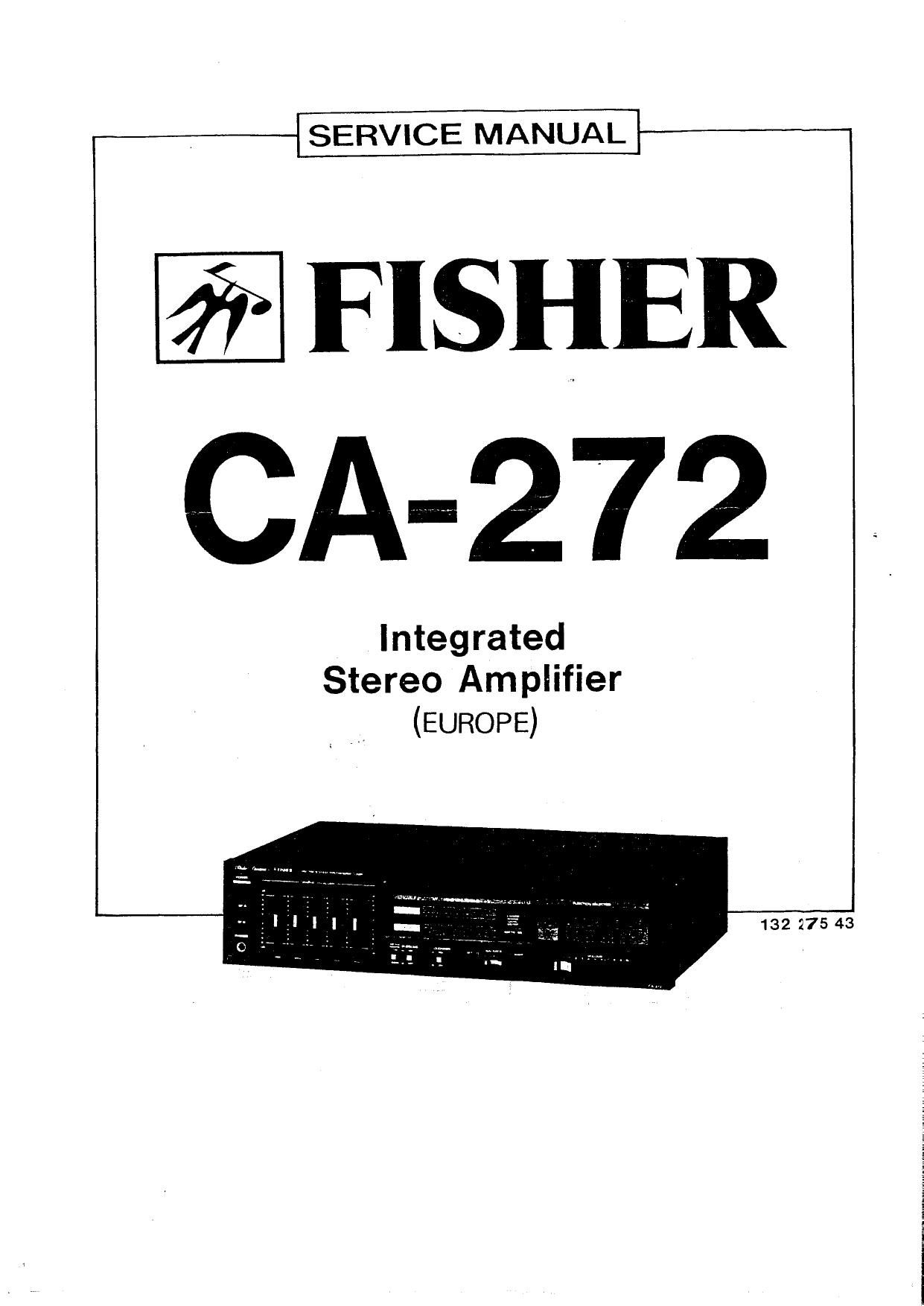 Fisher CA 272 Service Manual