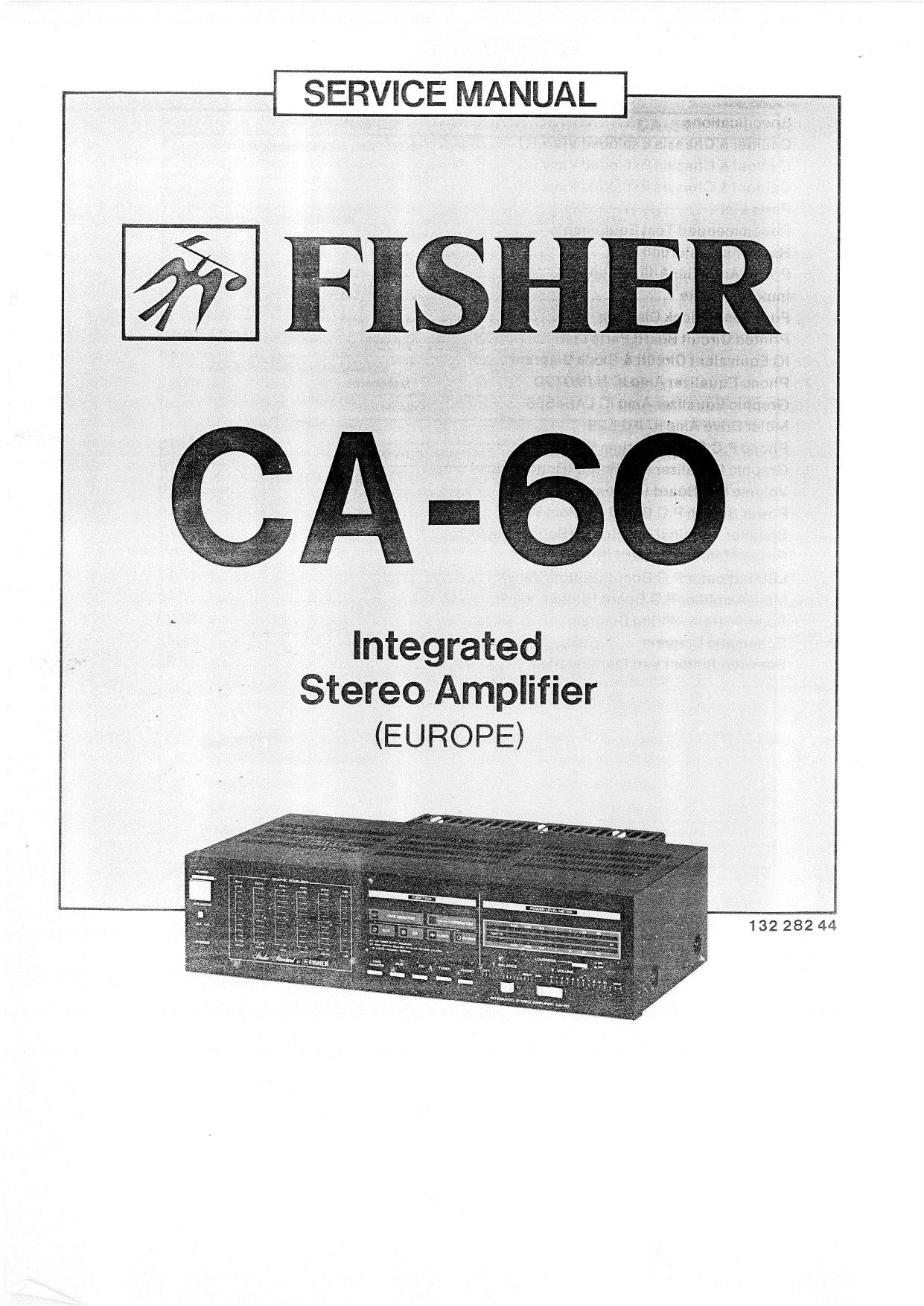 Fisher CA 60 Service Manual