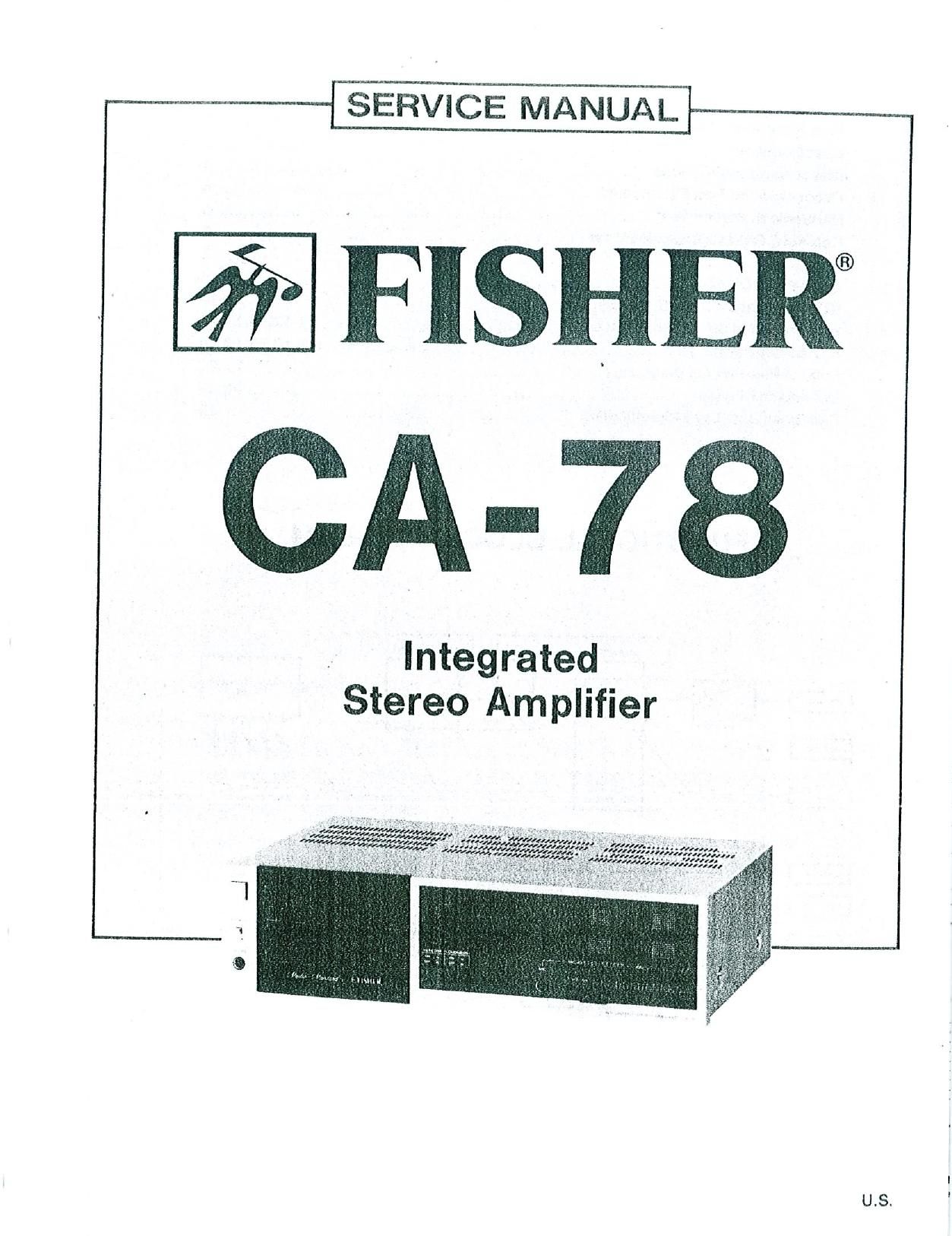 Fisher CA 78 Service Manual