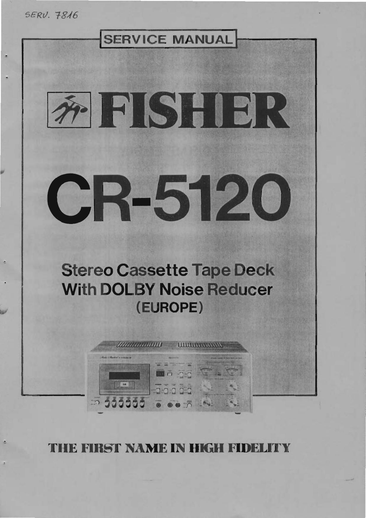 Fisher CR 5120 Service Manual