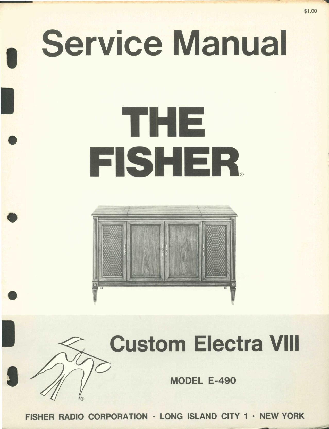 Fisher CUSTOM ELECTRA E 490 Service Manual