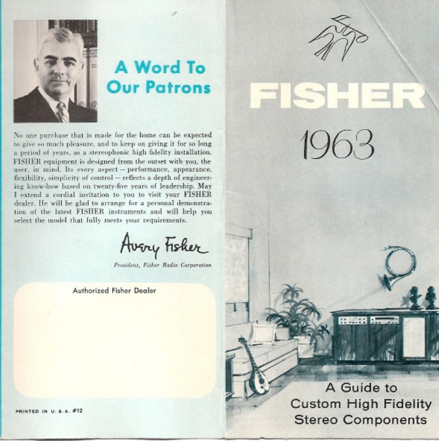 Fisher 1963 Catalog