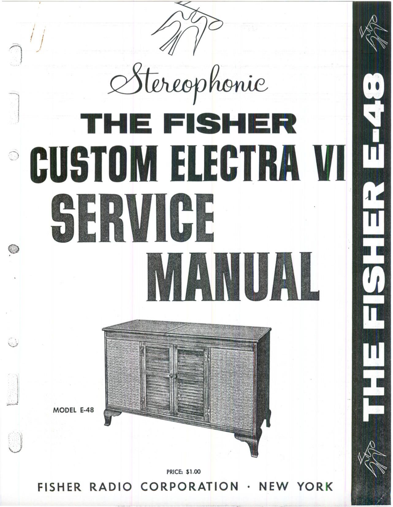 Fisher E 48 Custom Electra VI Service Manual