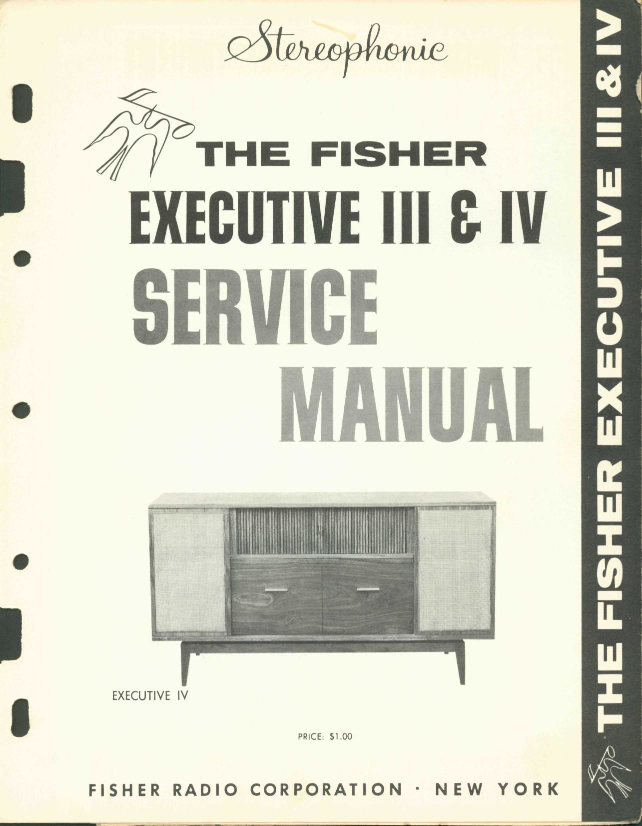 Fisher EXECUTIVE 3 Service Manual