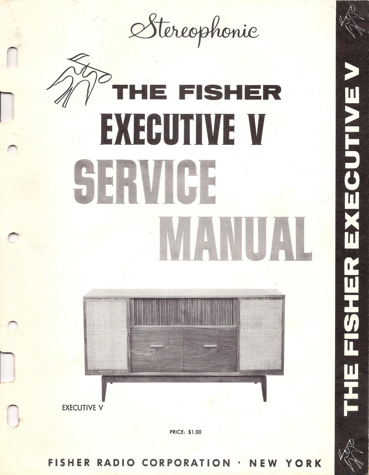 Fisher EXECUTIVE 5 Service Manual