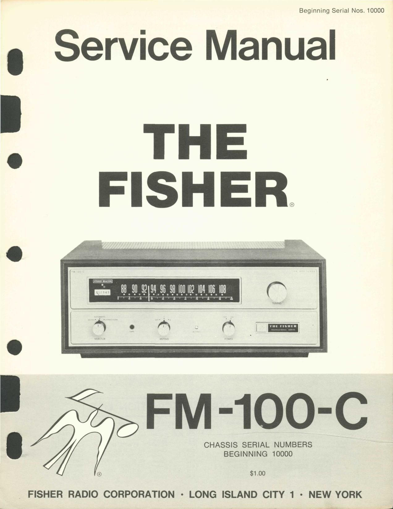 Fisher FM 100 C Service Manual