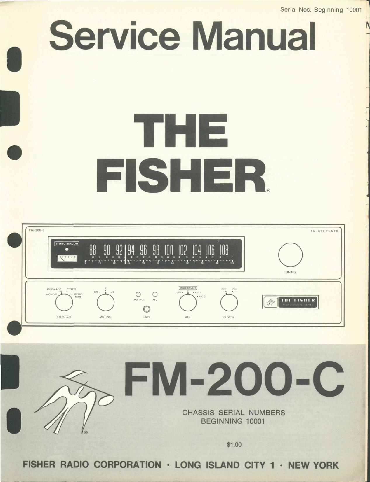 Fisher FM 200 C Service Manual