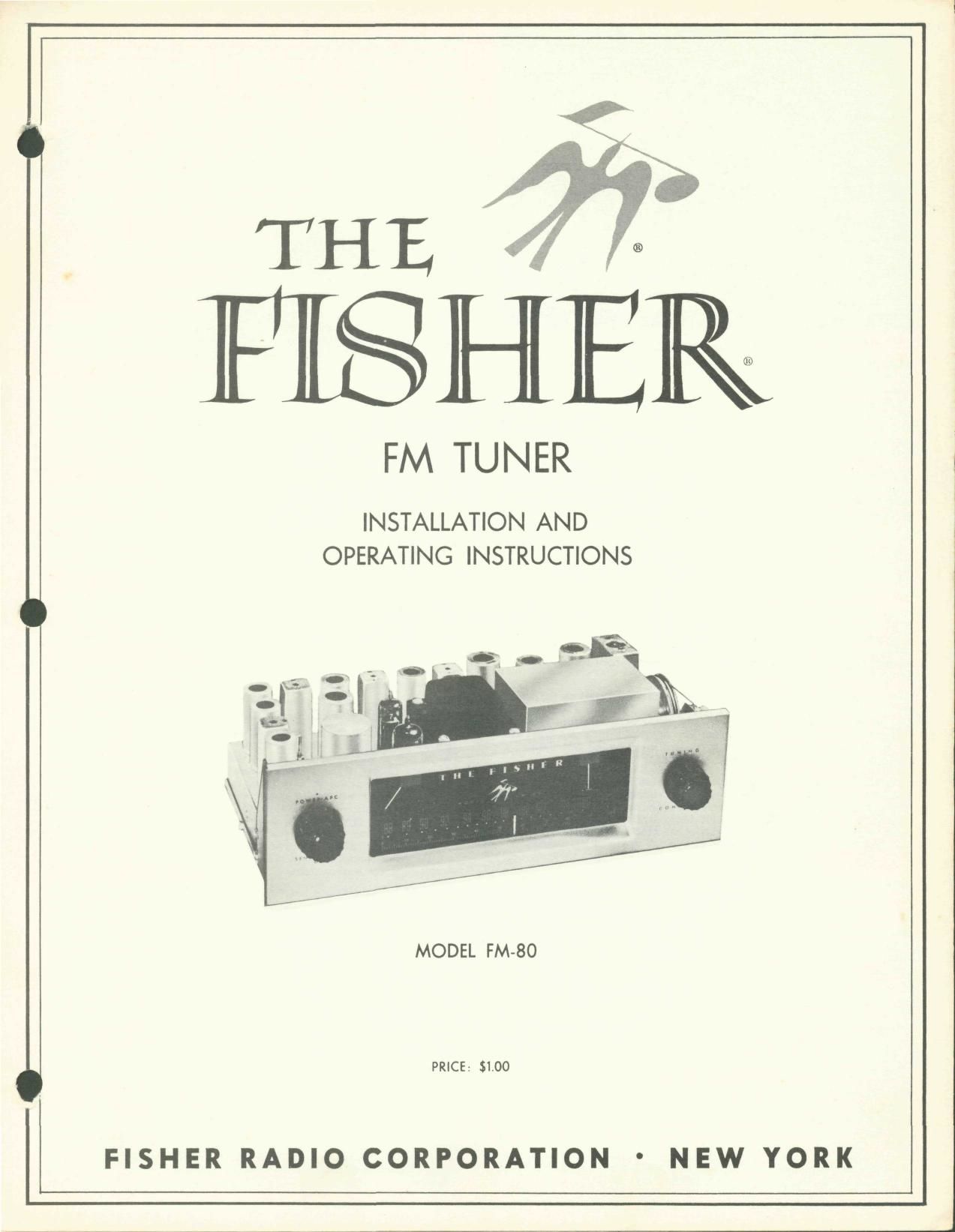 Fisher FM 80 Owners Manual