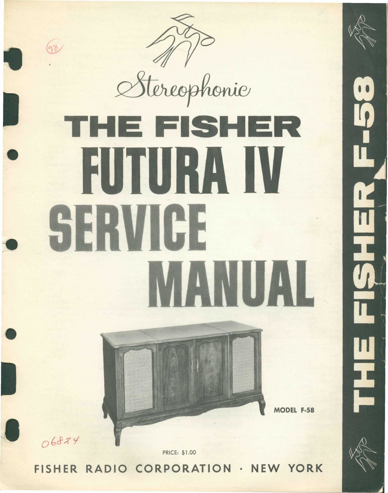 Fisher FUTURA 4 F 58 Service Manual
