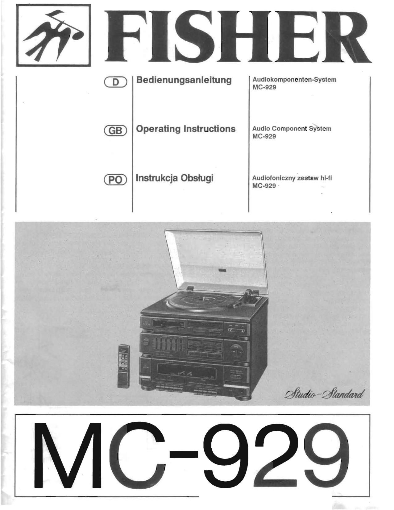 Fisher MC 929 Schematic