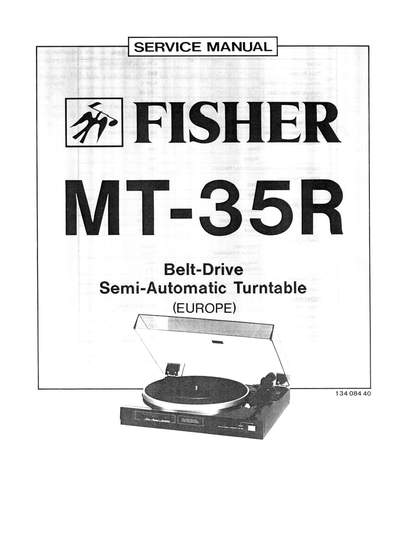 Fisher MT 35 R Service Manual