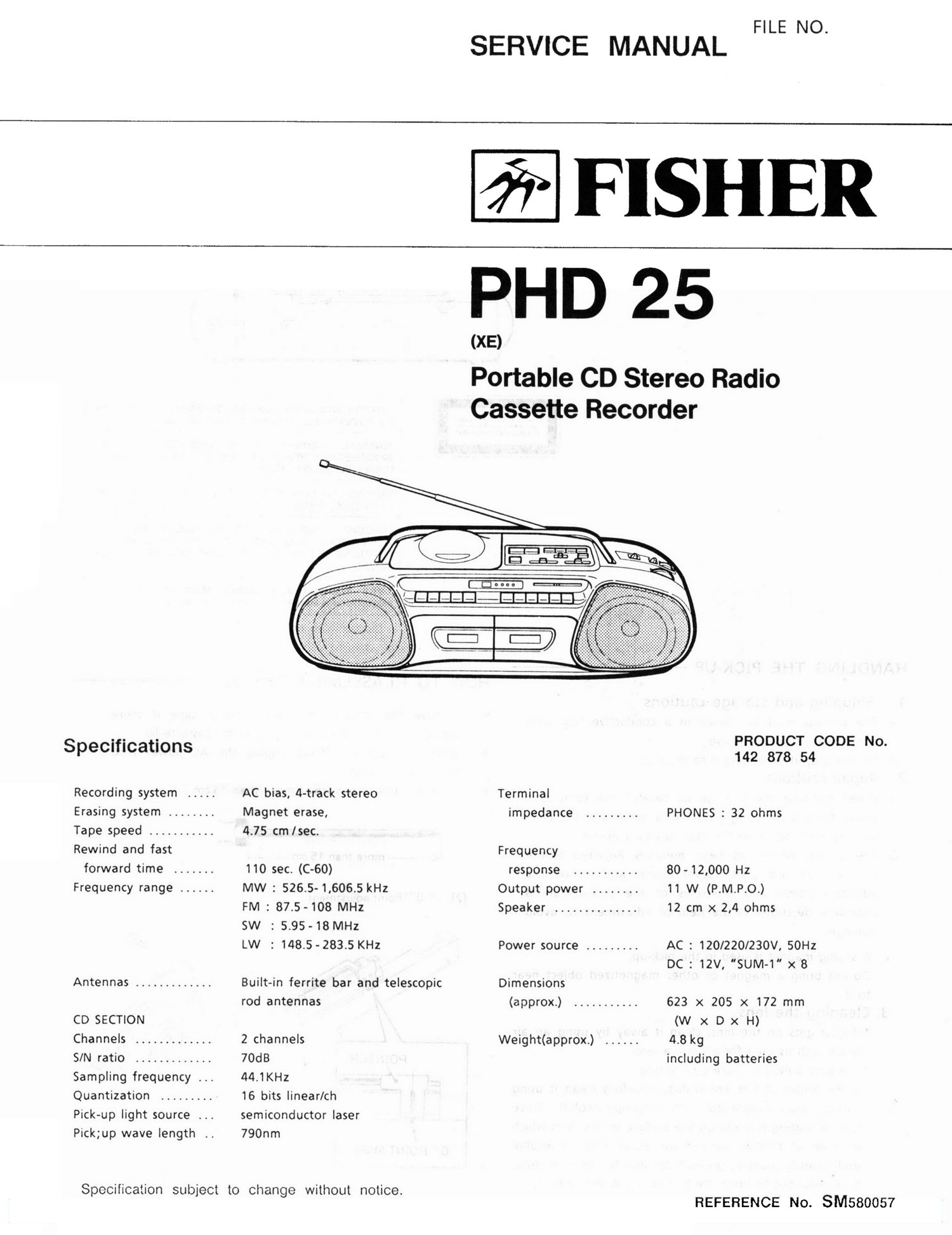 Fisher PHD 25 Schematic