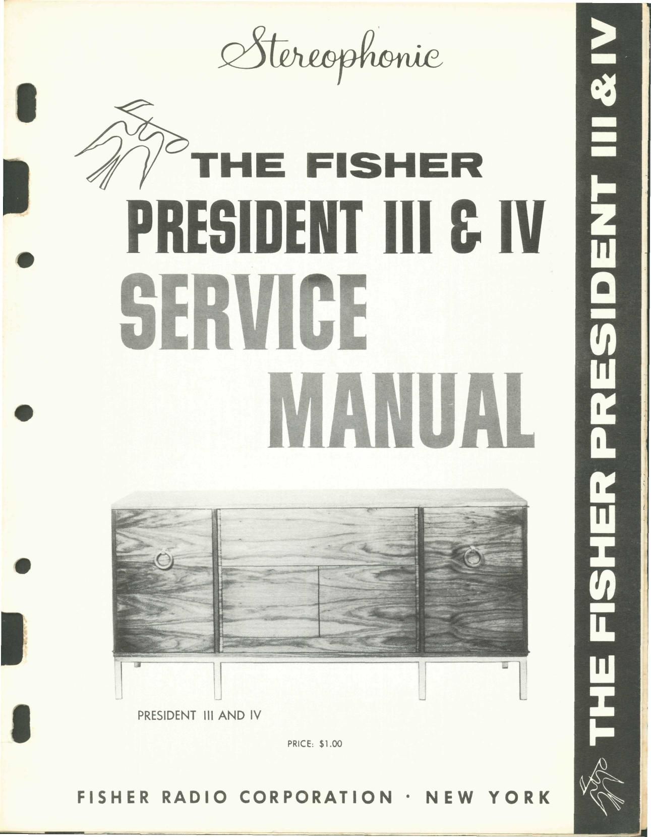 Fisher PRESIDENT 3 Service Manual