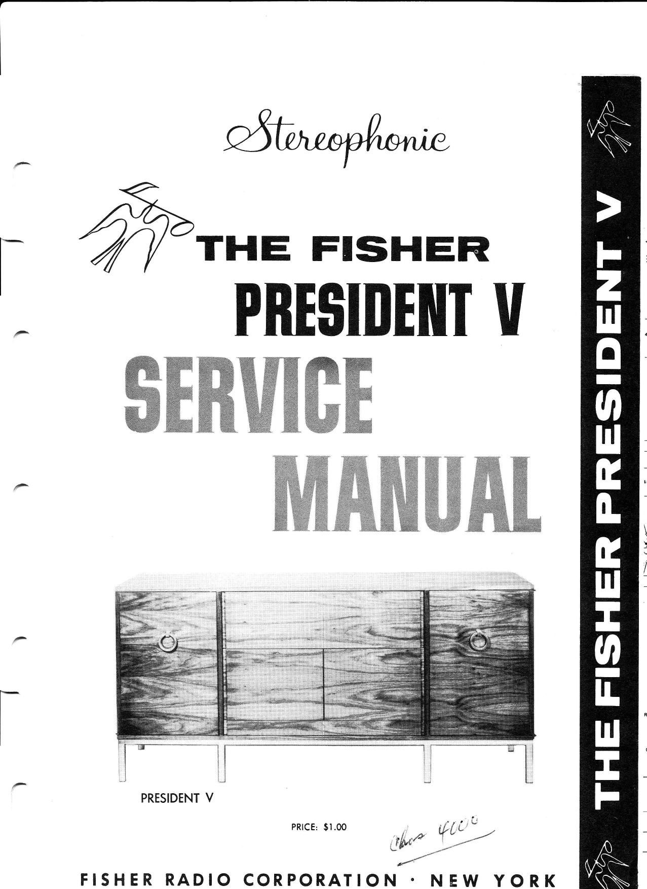 Fisher PRESIDENT 5 Service Manual
