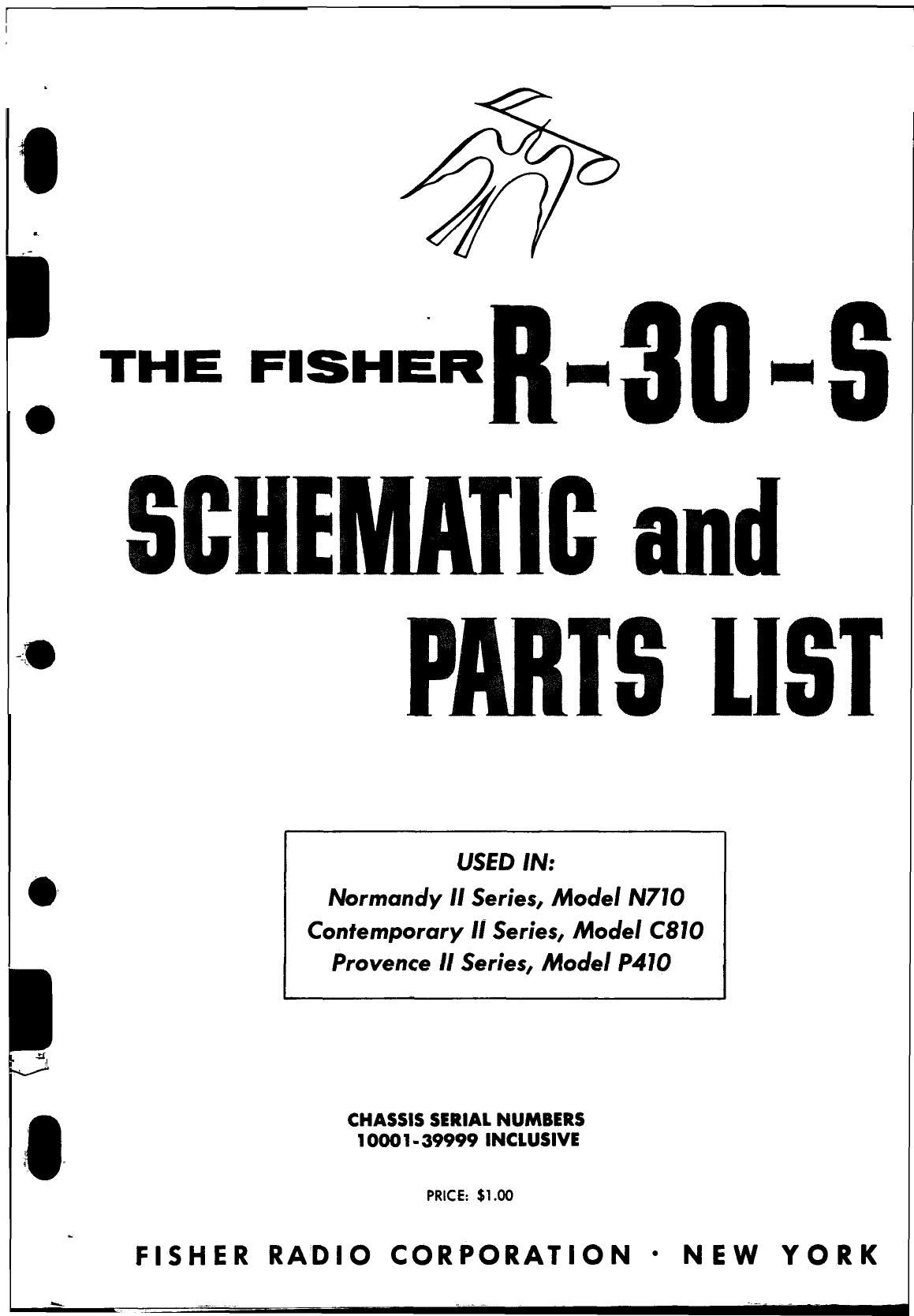 Fisher R 30 S Service Manual
