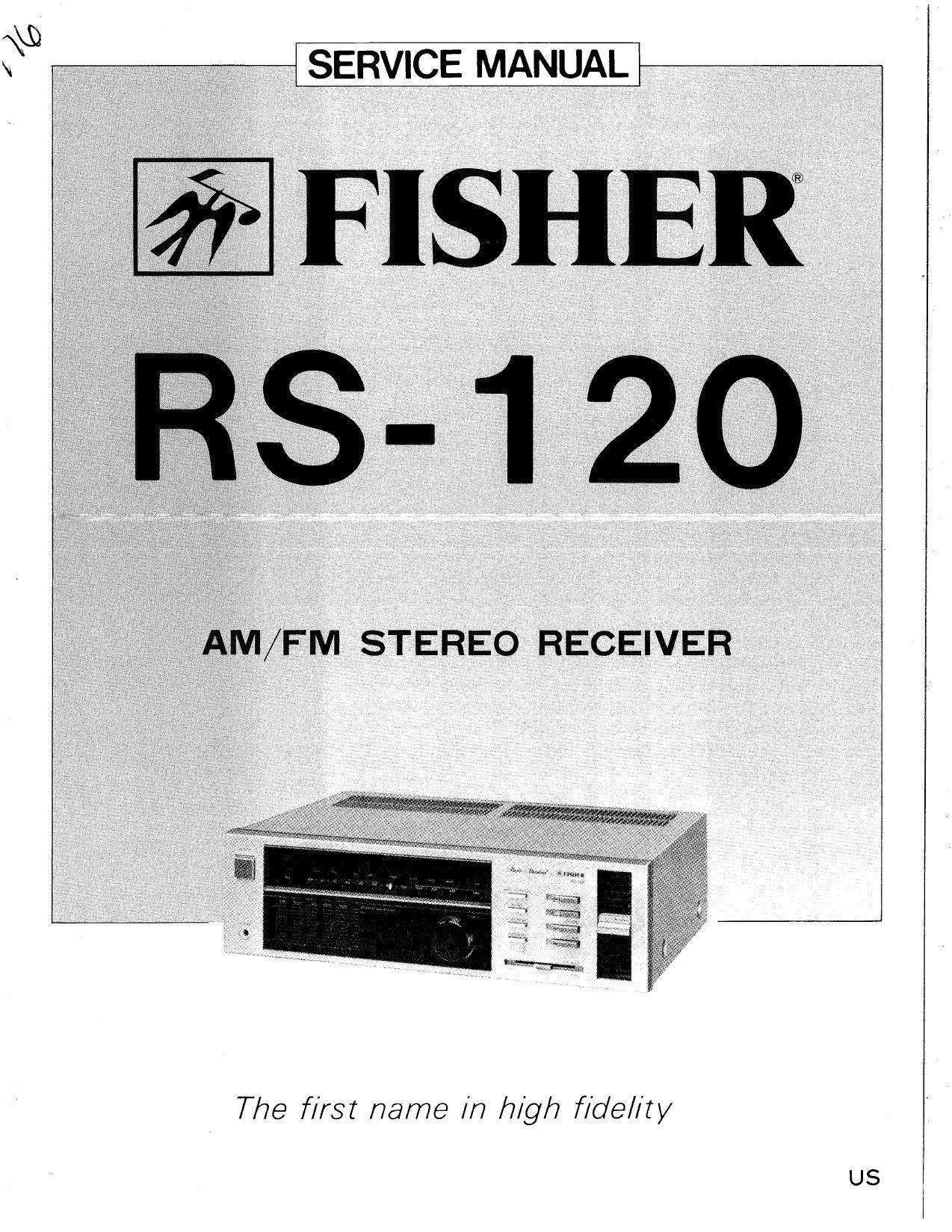 Fisher RS 120 Service Manual
