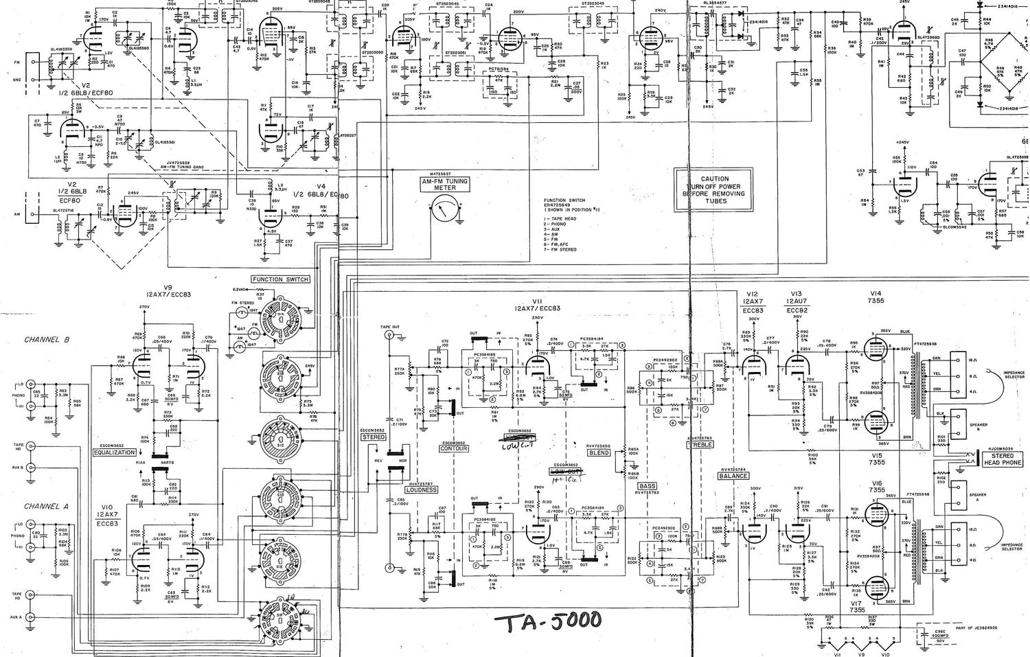 Fisher TA 5000 Schematic