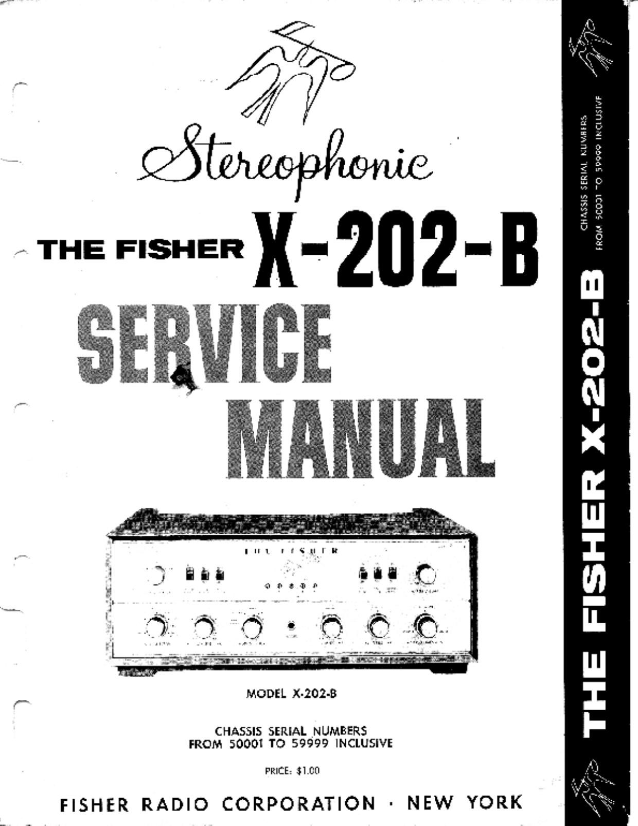 Fisher X 202 B Service Manual