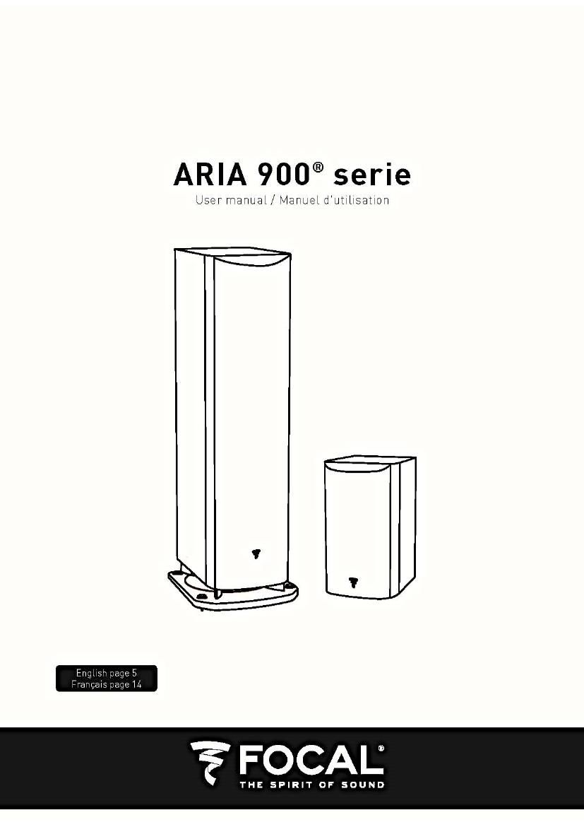 Focal Aria 906 User Manual