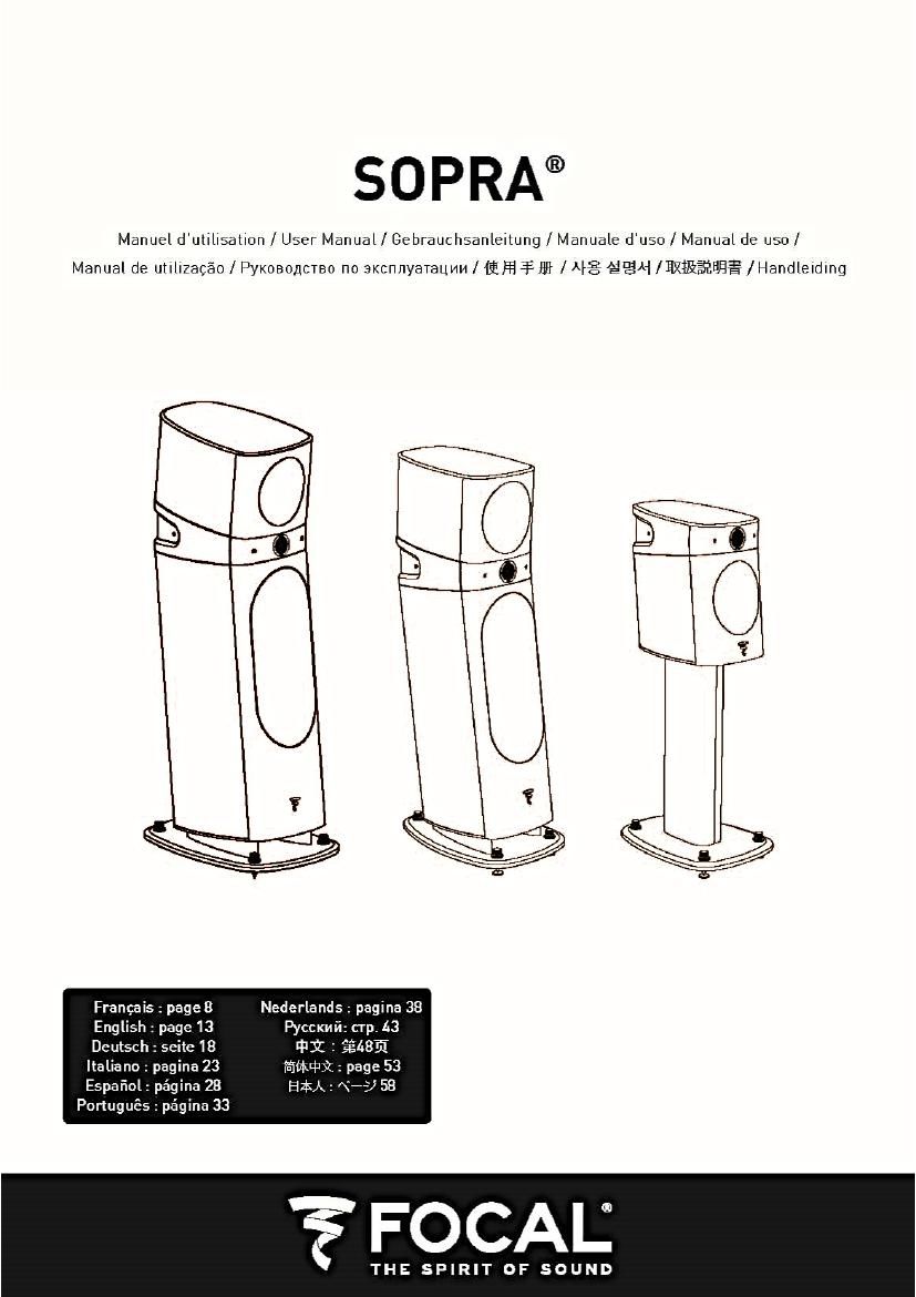 Focal Sopra 1 User Manual