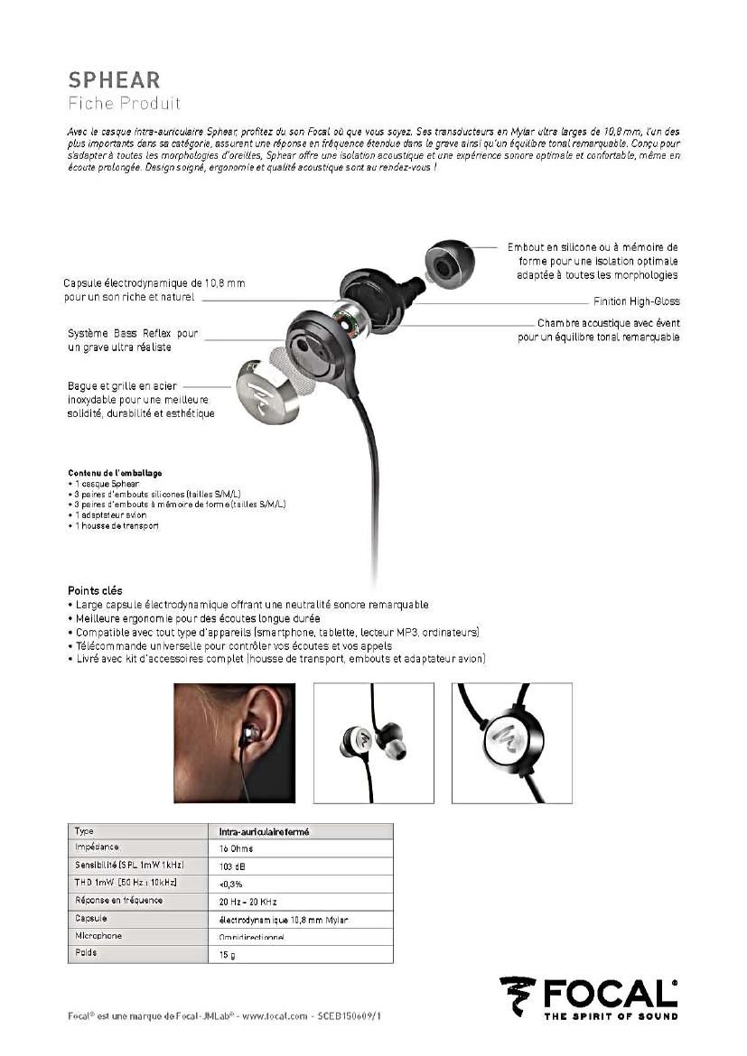 Focal Sphear Brochure