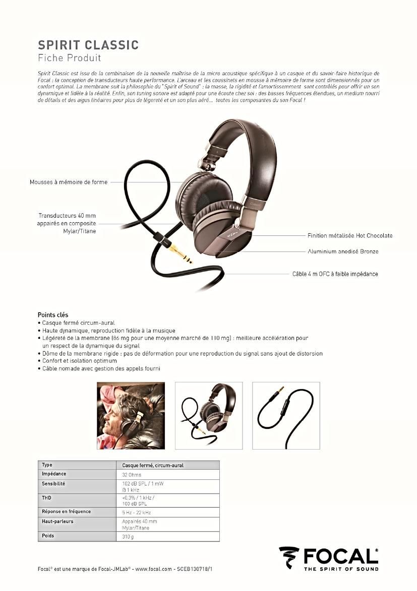 Focal Spirit Classic Brochure