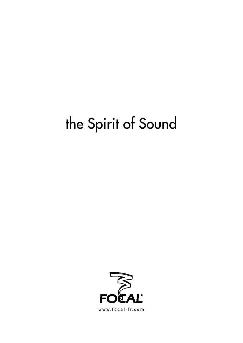 Focal Spirit Of Sound Catalog