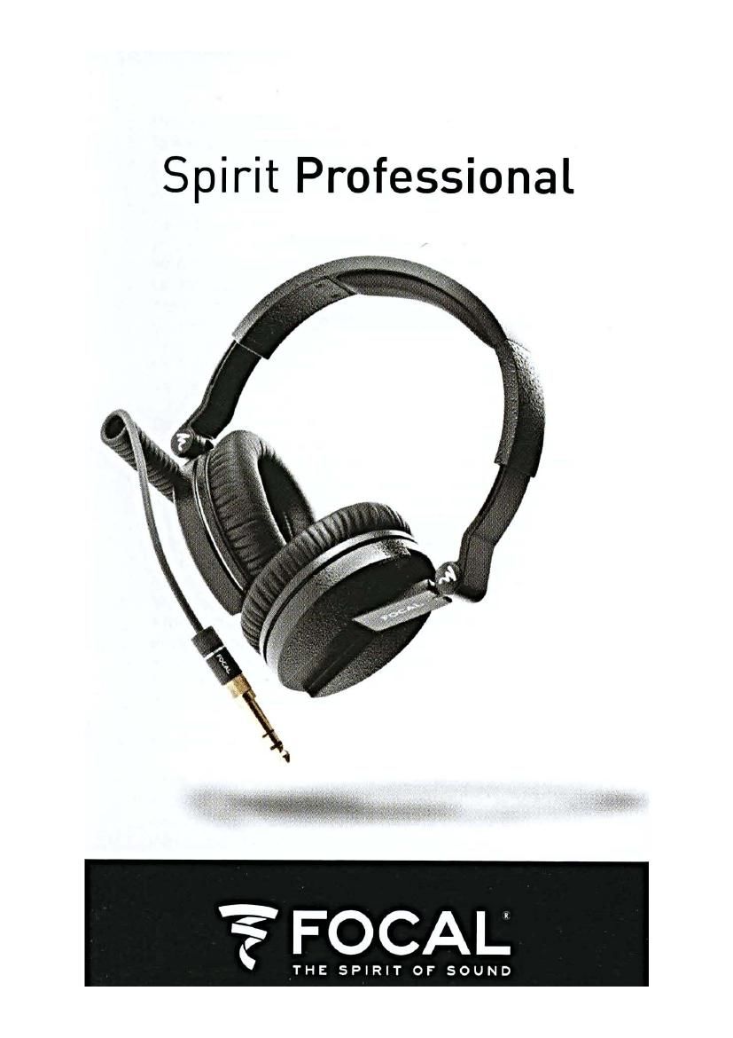 Focal Spirit Professional User Manual