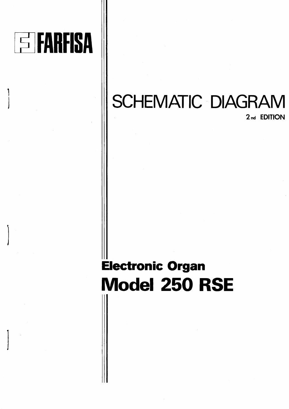 Farfisa 250 RSE Service Manual