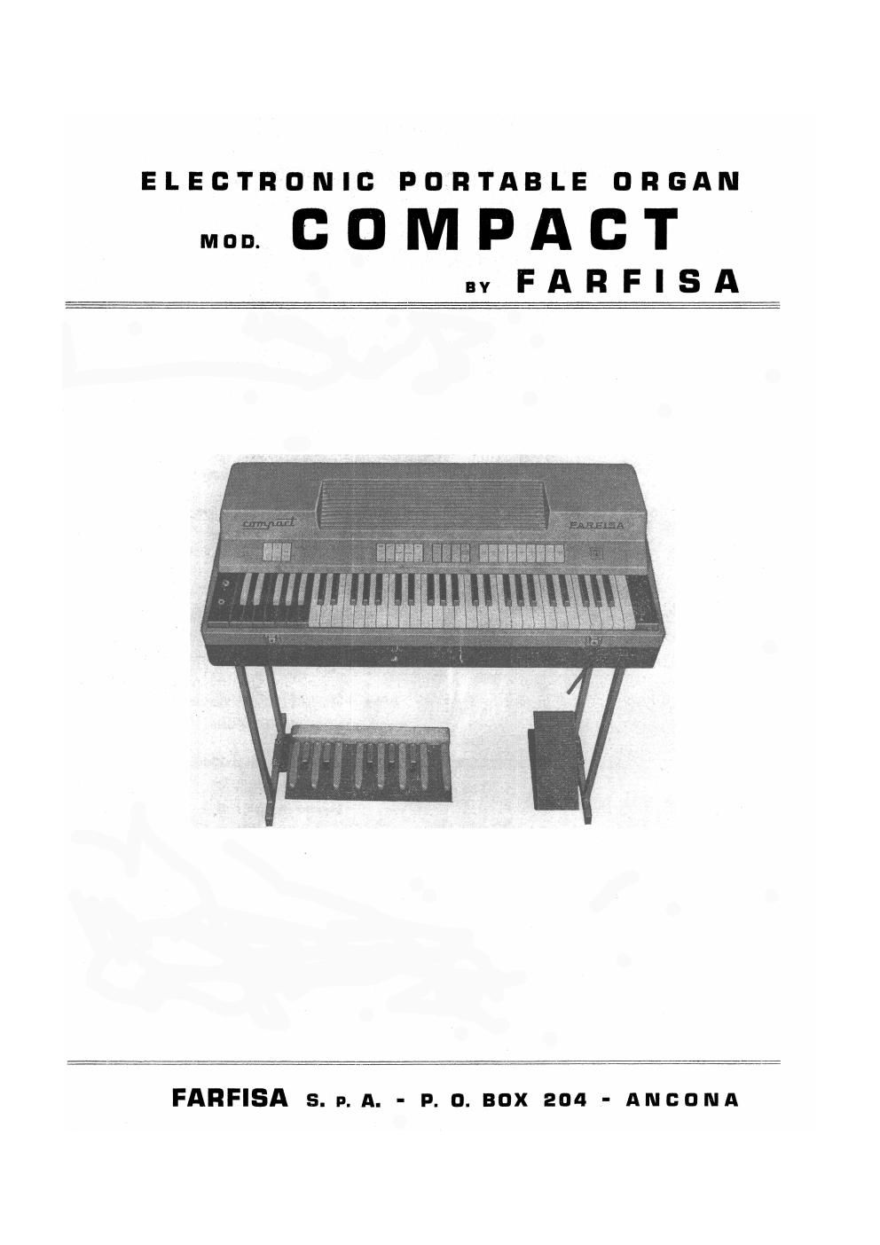 Farfisa Compact Service Manual