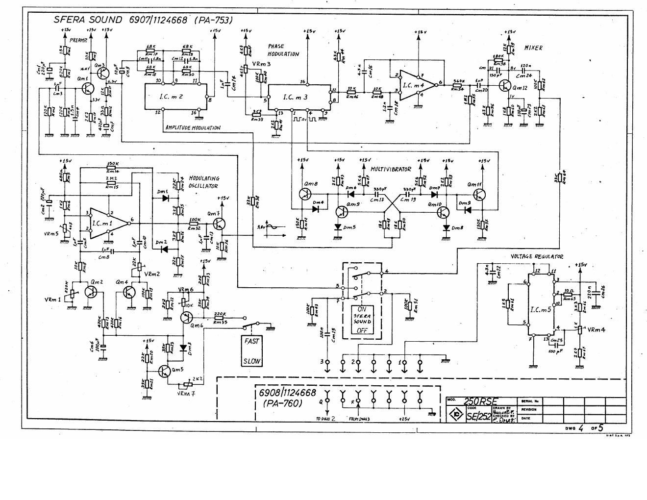 Farfisa SferaSound Schematic