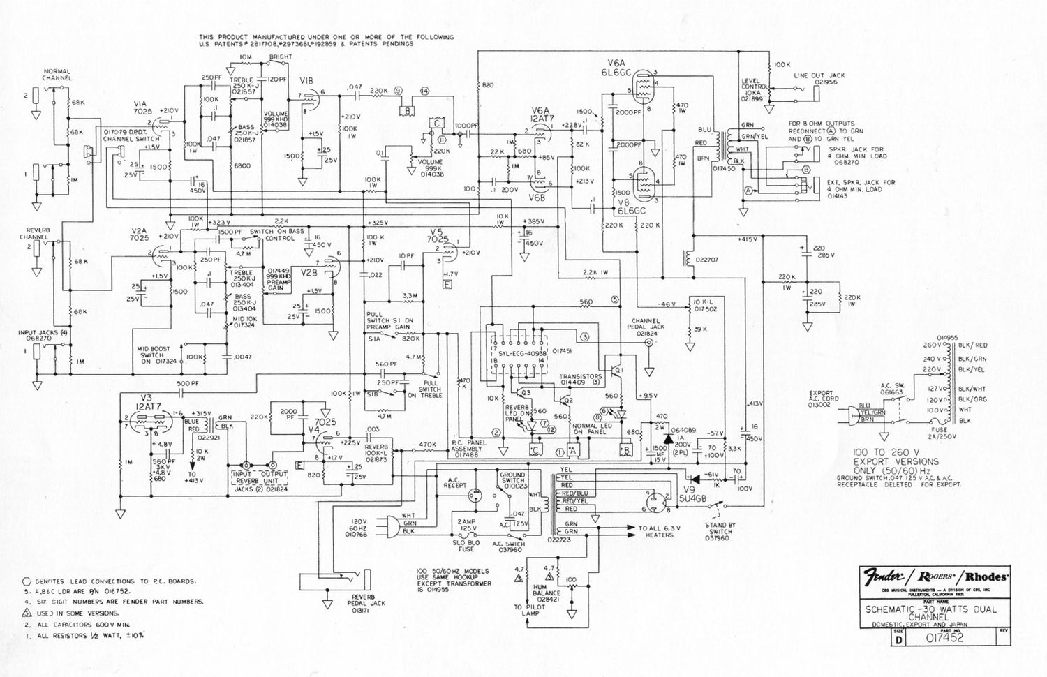 fender 30 schematic