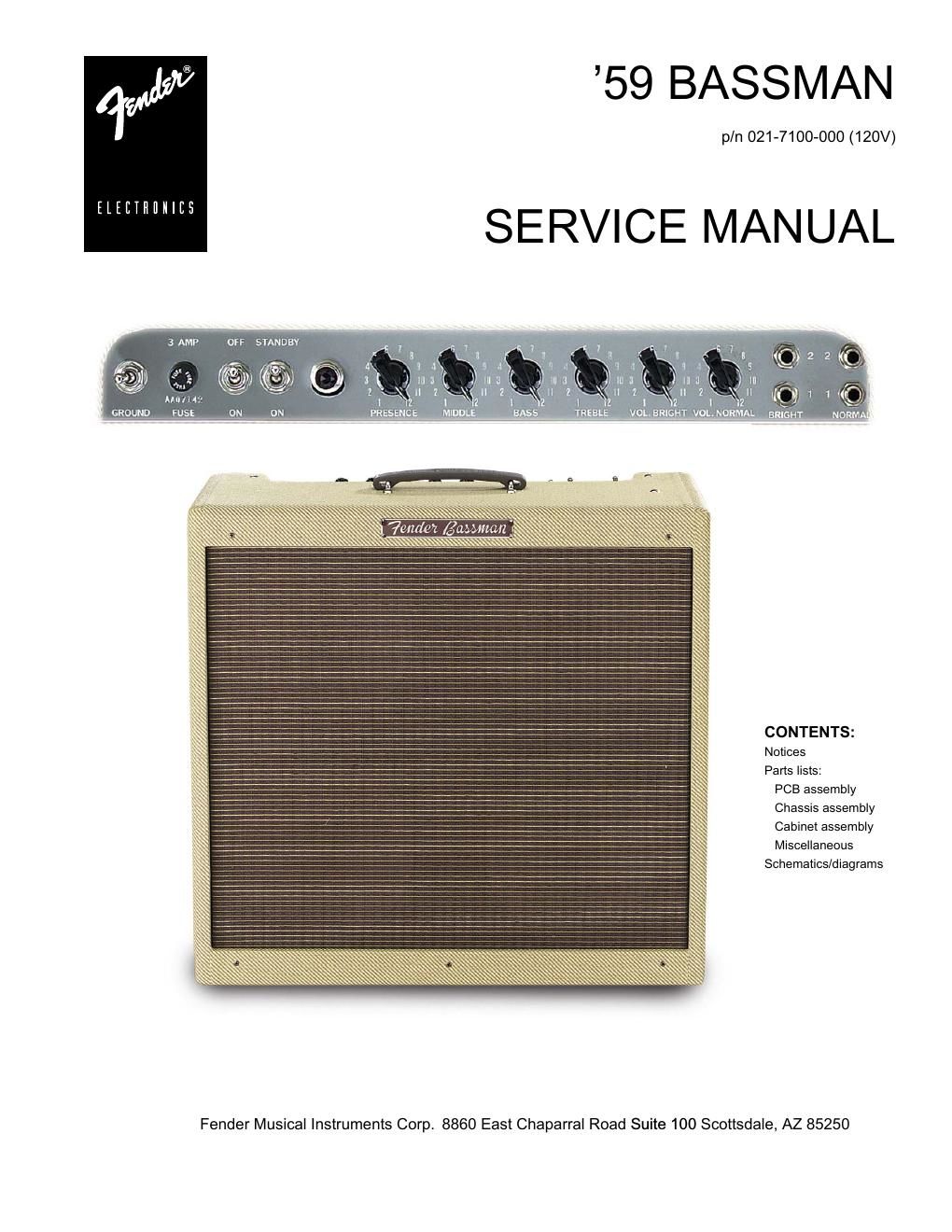 fender 59 bassman manual